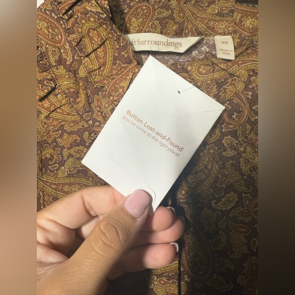 NWT Soft Surroundings Knightsbridge Blouse Size XS - Picture 8 of 11